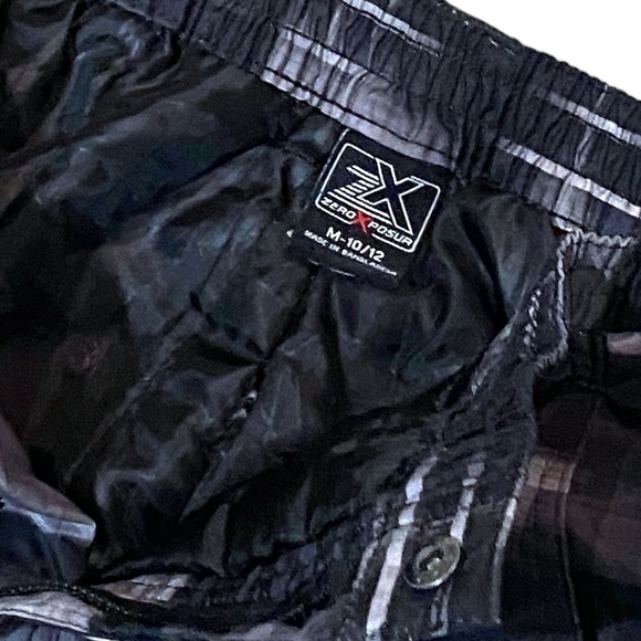 ZeroXposur Snowboard Ski Pants Youth Medium 10-12 Black Grey Winter Warm EUC - Picture 4 of 9